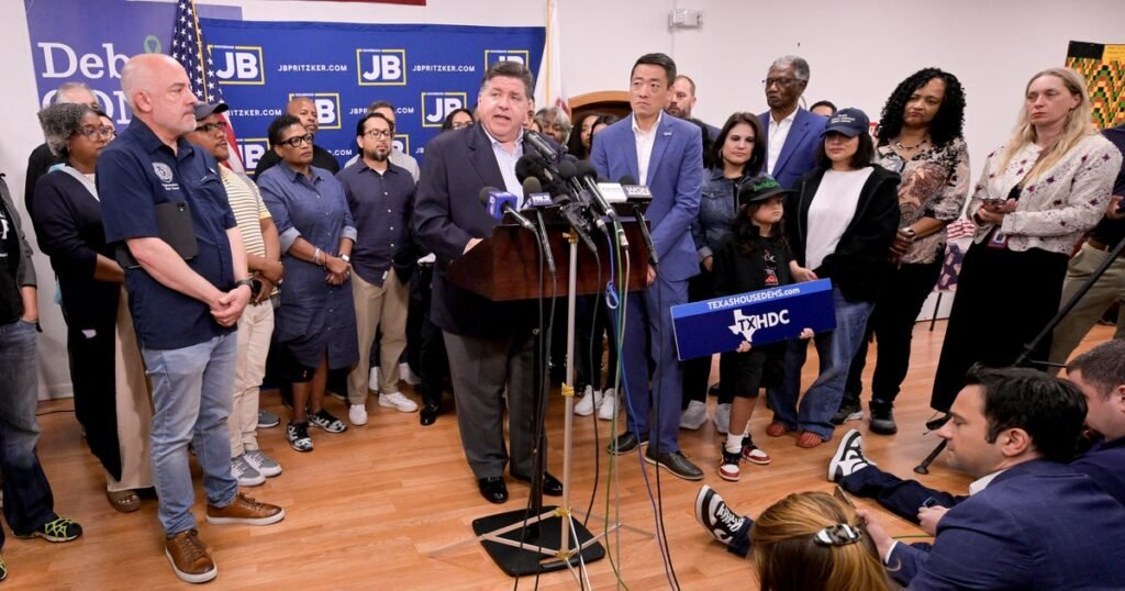 Illinois-Gov-JB-Pritzker-DNC-Chair-Ken-Martin-join-Texas.jpg